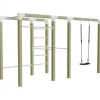 Outdoor fitnesstoestel geïmpregneerd hout - model 3