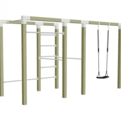 Outdoor fitnesstoestel geïmpregneerd hout - model 3