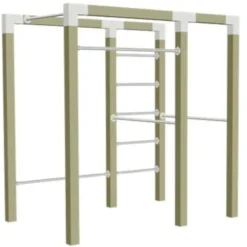 Outdoor fitnesstoestel geïmpregneerd hout - model 2