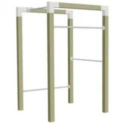 Outdoor fitnesstoestel geïmpregneerd hout - model 1