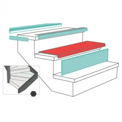 Overzettrede met neus - Laminaat - Alaska Oak