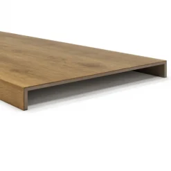 Overzettrede met neus (2 stuks) - PVC toplaag - Pecan oak