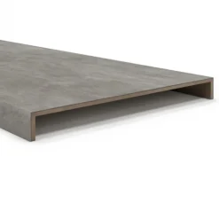 Overzettrede met neus (2 stuks) - PVC toplaag - Mercurius grey