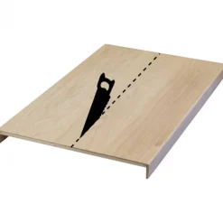 Overzettrede met neus (2 stuks) - Eikenhout 3 mm toplaag Natuur