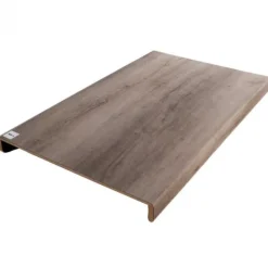 Overzettrede met neus (2 stuks) - PVC toplaag - Eik grijs