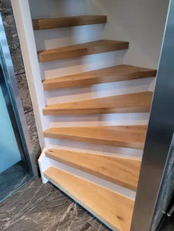 Overzettrede met neus (2 stuks) - Eikenhout 3 mm toplaag Rustiek