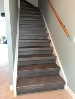 Overzettrede met neus (2 stuks) - PVC toplaag - Graniet