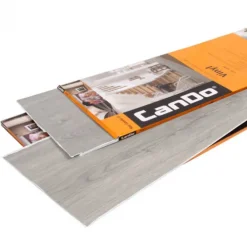 Overzettrede of stootbord (4 stuks) - Vinyl zelfklevend - Zilvergrijs eiken