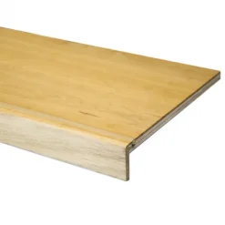 Overzettreden met neus (2 stuks) - Eikenhout 3 mm toplaag Natuur - Met sleuf voor antislipstrip