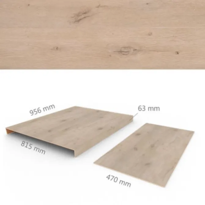 Overzettreden met neus (2 stuks) - PVC WPC - Forest