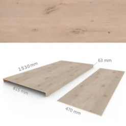 Overzettreden met neus (2 stuks) - PVC WPC - Forest