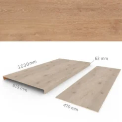 Overzettreden met neus (2 stuks) - PVC WPC - Lumber