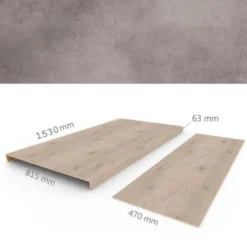 Overzettreden met neus (2 stuks) - PVC WPC - Matterhorn