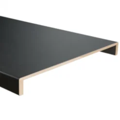 Overzettreden met neus (2 stuks) - Laminaat - Vasteras Zwart Houtnerf - 136 x 61 cm