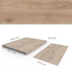 Overzettreden met neus (2 stuks) - PVC WPC - Meadow