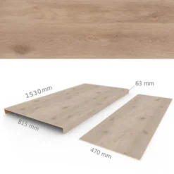 Overzettreden met neus (2 stuks) - PVC WPC - Meadow