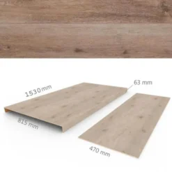 Overzettreden met neus (2 stuks) - PVC WPC - Acorn