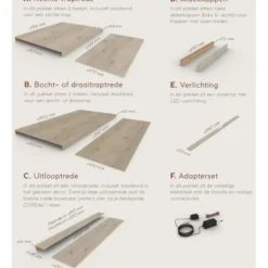 Overzettreden met neus (2 stuks) - PVC WPC - Acorn