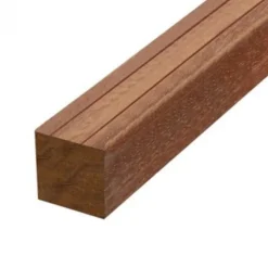 Paal Bankirai gepunt geschaafd v-groef 9 x 9 cm