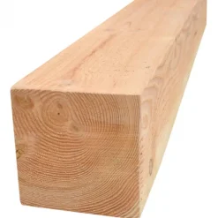Paal Douglas 12,0 x 12,0 cm fijnbezaagd