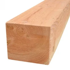 Paal Douglas 10,0 x 10,0 cm fijnbezaagd