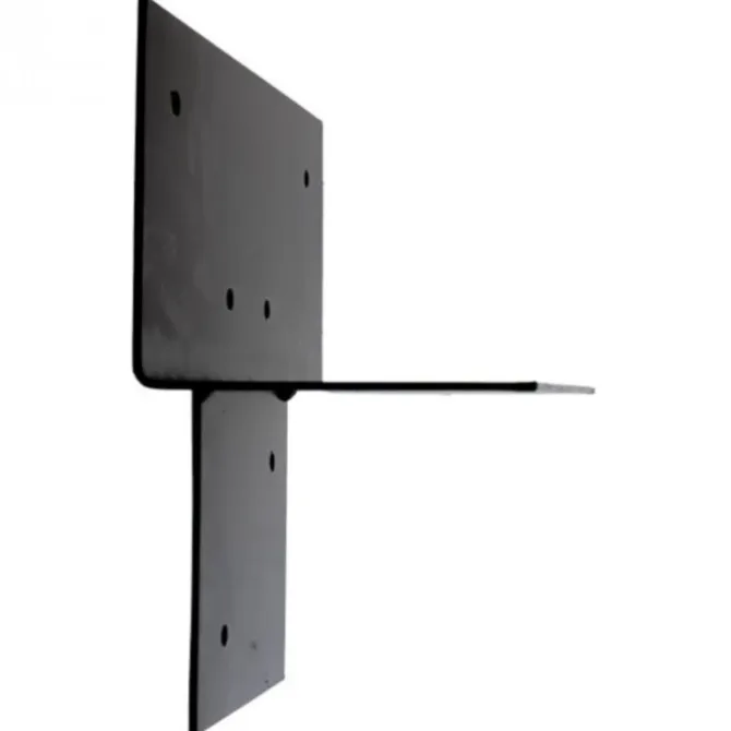 Pergola Verlenging Zwart Gecoat - 15 x 15 cm palen - 2 stuks