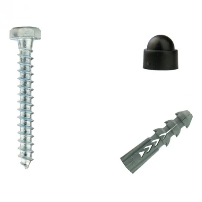 Pergola Verlenging Zwart Gecoat - 15 x 15 cm palen - 2 stuks