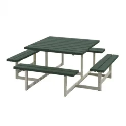 Picknicktafel vuren - Picknick vierkant gegrond groen