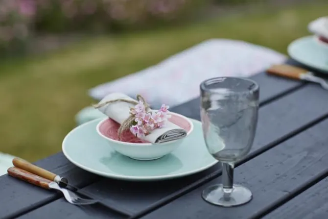 Picknicktafel vuren geimpregneerd - Nostalgi - zwart - 76 x 177 x 72 cm