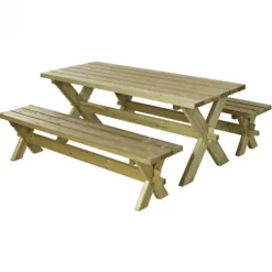 Picknicktafel vuren geimpregneerd - Nostalgi - 76 x 177 x 72 cm