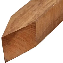 Piketpaal hardhout Azobe 5,0 x 5,0 cm gepunt gezaagd