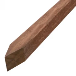 Piketpaal hardhout Azobe 4,0 x 4,0 cm gepunt gezaagd