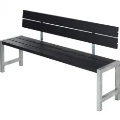 Planken bank vuren geimpregneerd - Plankesaet zwart 38 x 176 x 81 cm