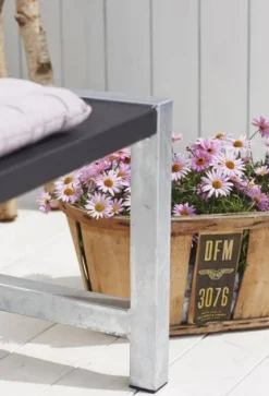 Planken bank vuren geimpregneerd - Plankesaet zwart 38 x 176 x 81 cm