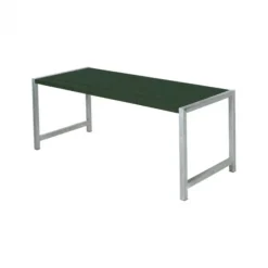 Planken tafel Plankesaet - Hout & Staal groen - 77 x 186 x 72 cm