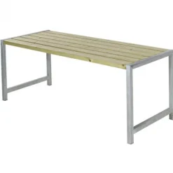 Planken tafel vuren geimpregneerd - Plankesaet 77 x 186 x 72 cm