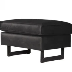 Poef - Riverdance - leer Colorado antraciet 01