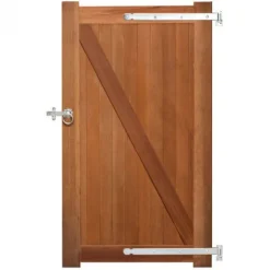 Poort hardhout bankirai Belmonte incl. beslag (100 x 180 cm)