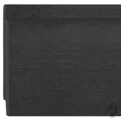 Rabat vezelcement met nerf antraciet 1,0 x 15,0 cm