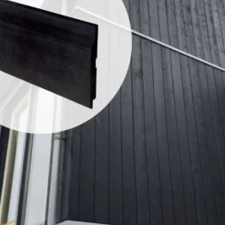 Rabatdeel Vuren verduurzaamd zwart channel siding 1,9 x 15,5 cm