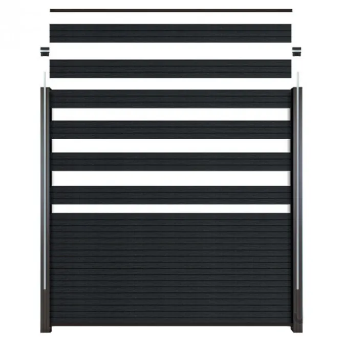 Rhombus zelfbouw - Lamel composiet - Rhombus Triple antraciet - 180 x 15 cm (6 stuks)