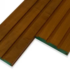 Rhombusprofiel Hardhout Thermo Okoume triple 1,9 x 12,3 cm