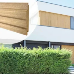 Rhombusprofiel hardhout Thermo Ayous Stripes triple S 2,5 x 12,2/14 cm