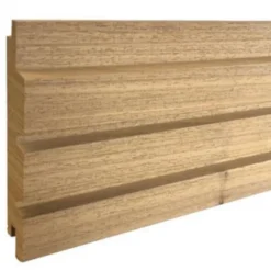 Rhombusprofiel hardhout Thermo Ayous Stripes triple S 2,5 x 12,2/14 cm