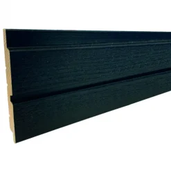 Rhombusprofiel Vuren verduurzaamd zwart 1,9 x 13 cm fijnbezaagd