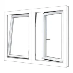 RKC Meranti wit - 2x draai/kiep LD + RD - 154,8 x 107,4 cm