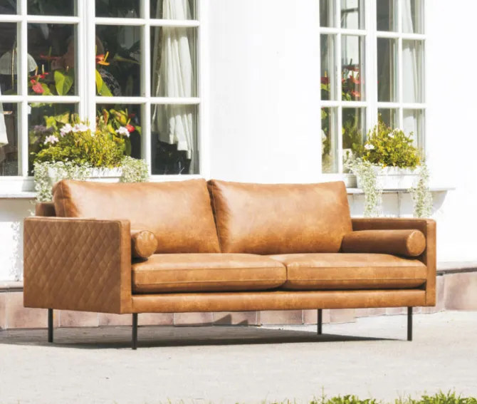 Rolkussens Daisy - leer Colorado cognac 03 (2 stuks)