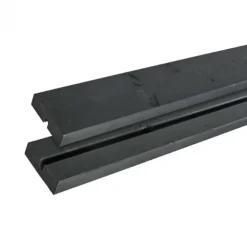 Rugleuning vuren gegrond zwart - 118 cm