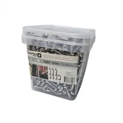 RVS schroef torx-plat 6 x 28 mm (1000 stuks)