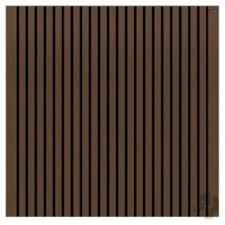 Schutting composiet co-ex Stripes Black - Natural dark brown (180 x 180 cm)